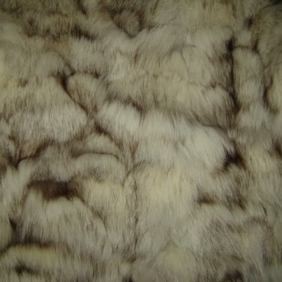 Womens Vintage Fluffy Fox Fur Jacket Coat S Small Ilyse Furs Paris New York - Picture 4 of 5